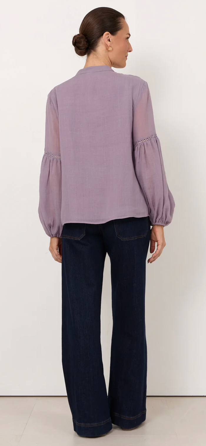 Adorne Rana Blouse in Lilac