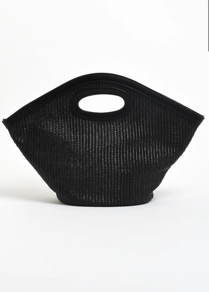 Adorne Skye Woven Small Bag in Black