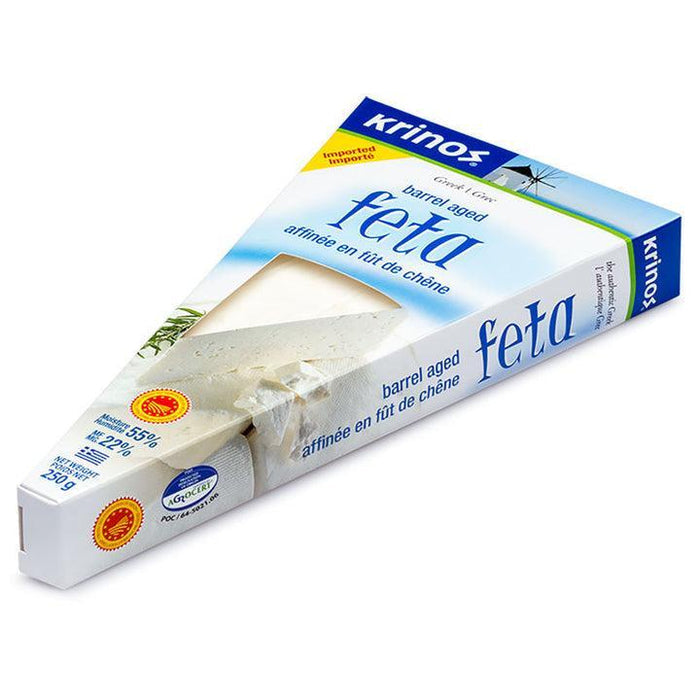 All Natural Greek Feta Barrel Cheese / Grcka Feta 250g (Krinos)