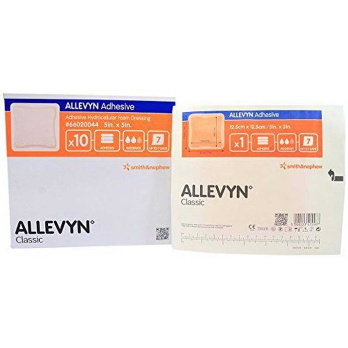 Allevyn Adhesive Hydrocellular Dressing 5" x 5" Box of 10