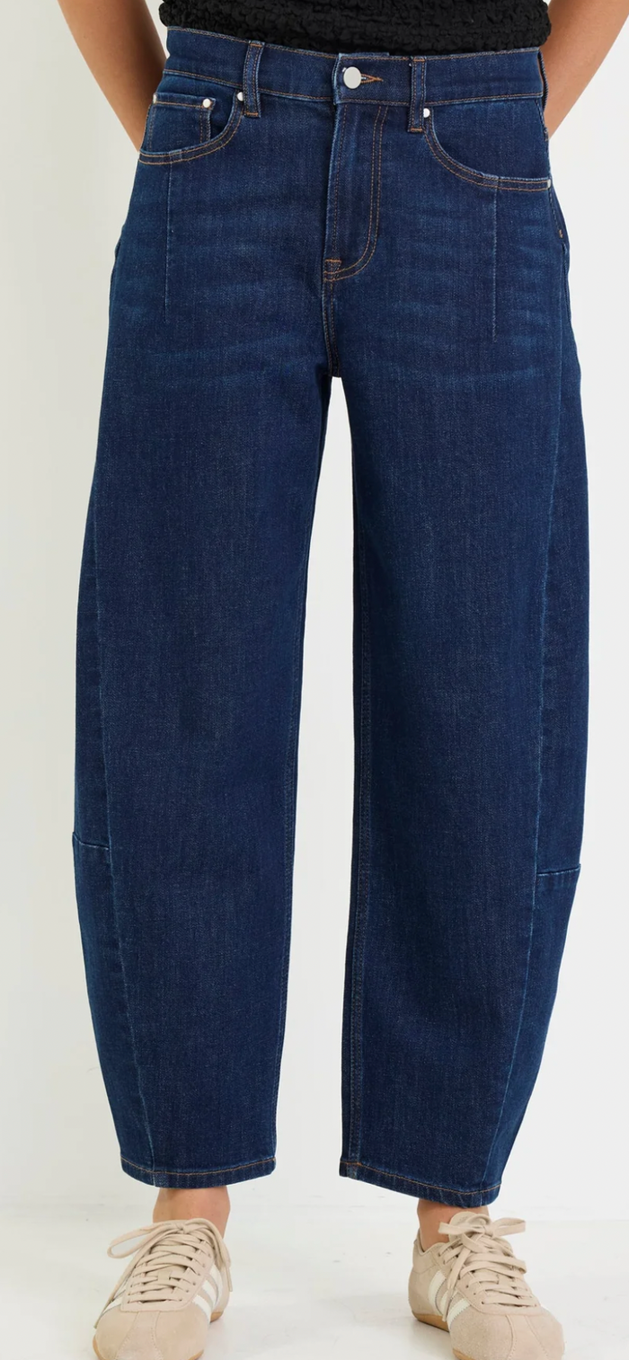 Among The Brave -Graduate DARK BLUE STRETCH Barrel Jeans