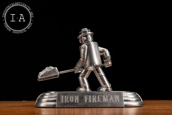 Antique Iron Fireman Ashtray