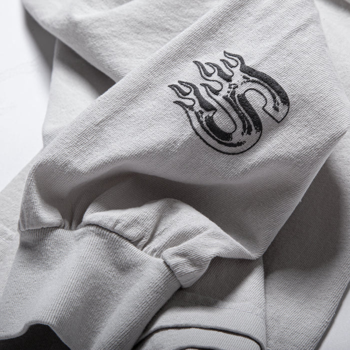 BIG ONE L/S - WASHED GREY