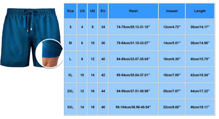 Built-in compression liner Beach Shorts
