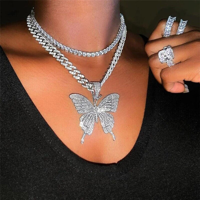 Butterfly Necklace Choker