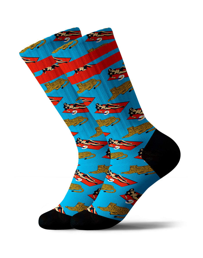 chaussettes sublimées cheeta PULLIN