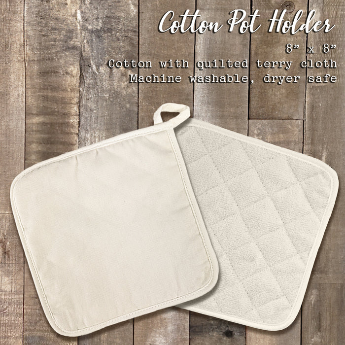 City and State w/ Initial - Custom Cotton Pot Holder