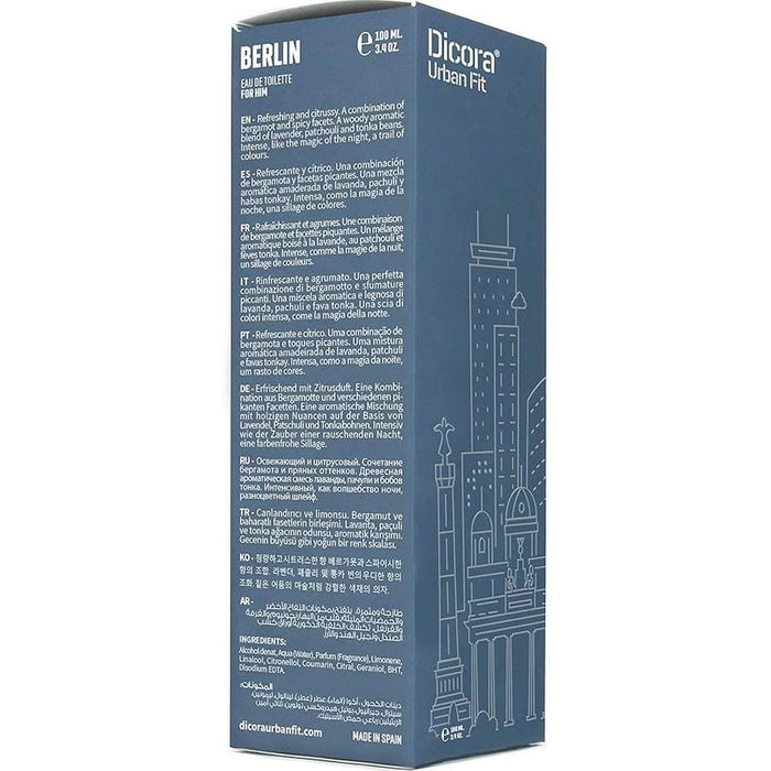 Dicora Urban Fit Berlin Eau de Toilette 100 ml pour homme