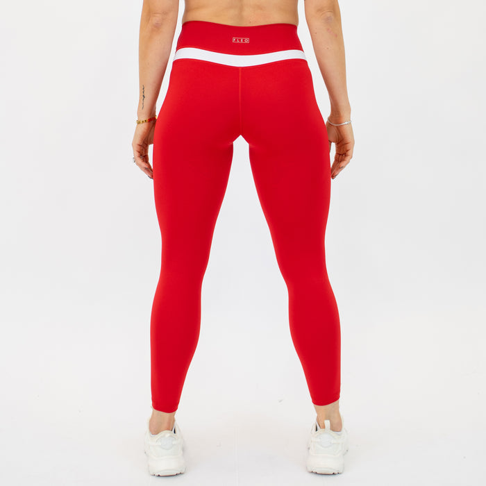 Salsa + White Double Take Legging 25" - No Front Seam - Higher Rise by FLEO - 6