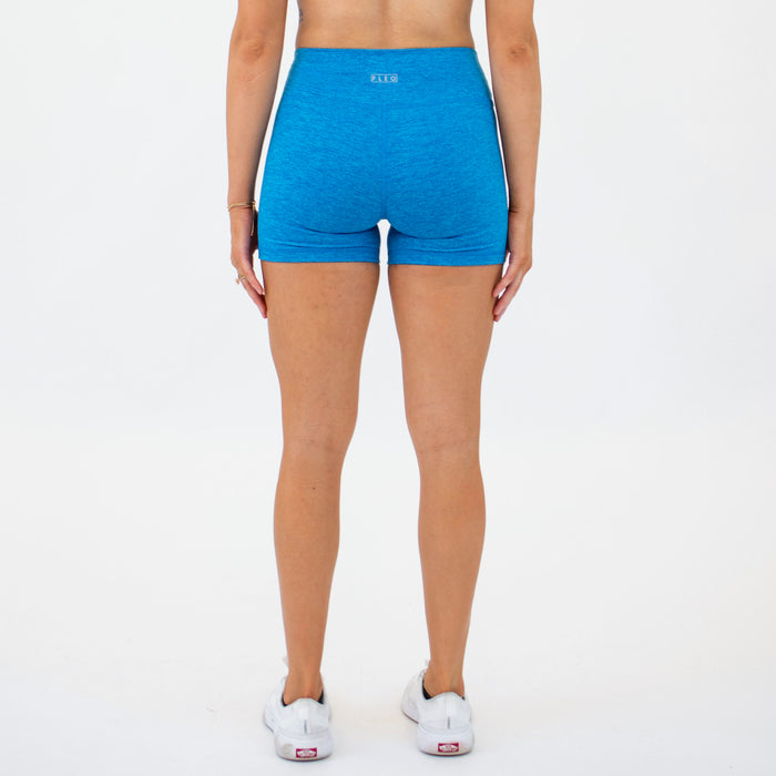 Heather Skydiver No Front Seam High Rise Spandex Shorts