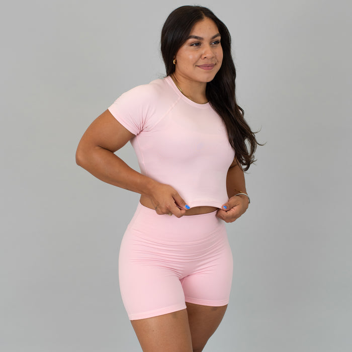 Strawberry Cream Evermore Crop Short Sleeve by FLEO - 4