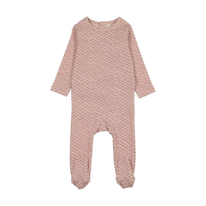 footie mini flora - pale pink