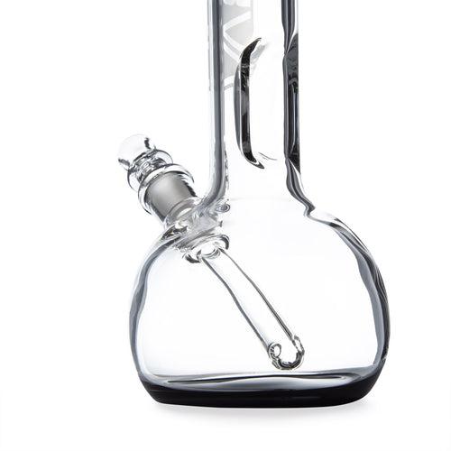 Grav Round Base 8" Beaker Bong Black Accents