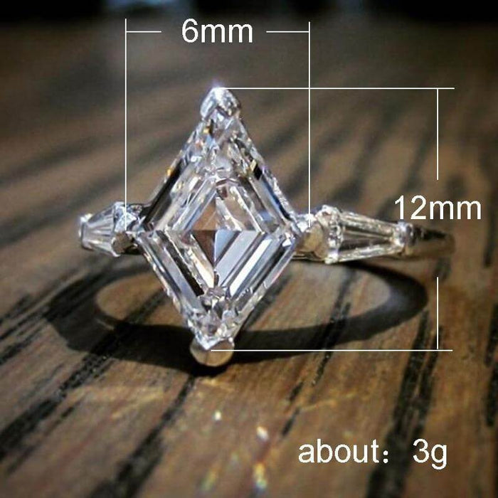 Horse Eye Solitaire Engagement Ring