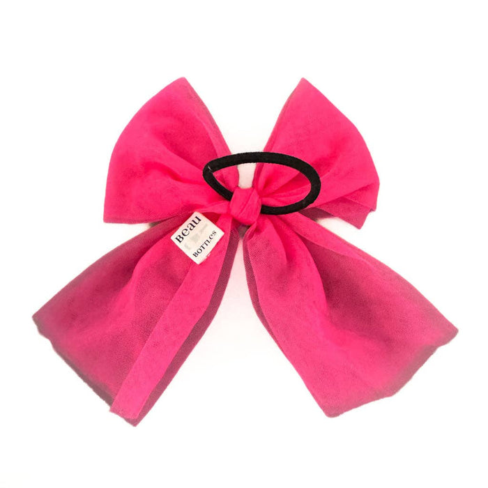 Hot Pink Tulle Bottle Bow