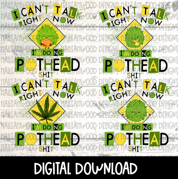 I can't Talk Right Now I'm doing Pothead Shit