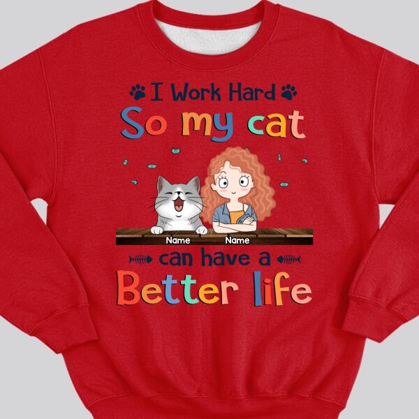 Sweatshirt (Light Color) / Red / S