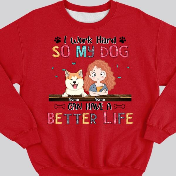 Sweatshirt (Light Color) / Red / S