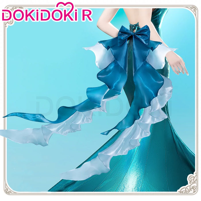 【In Stock】DokiDoki-R Cosplay Midsummer Fairy Girl Costume Green Gown Dress