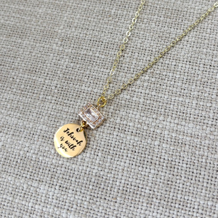 Jehovah is With You Gold Necklace