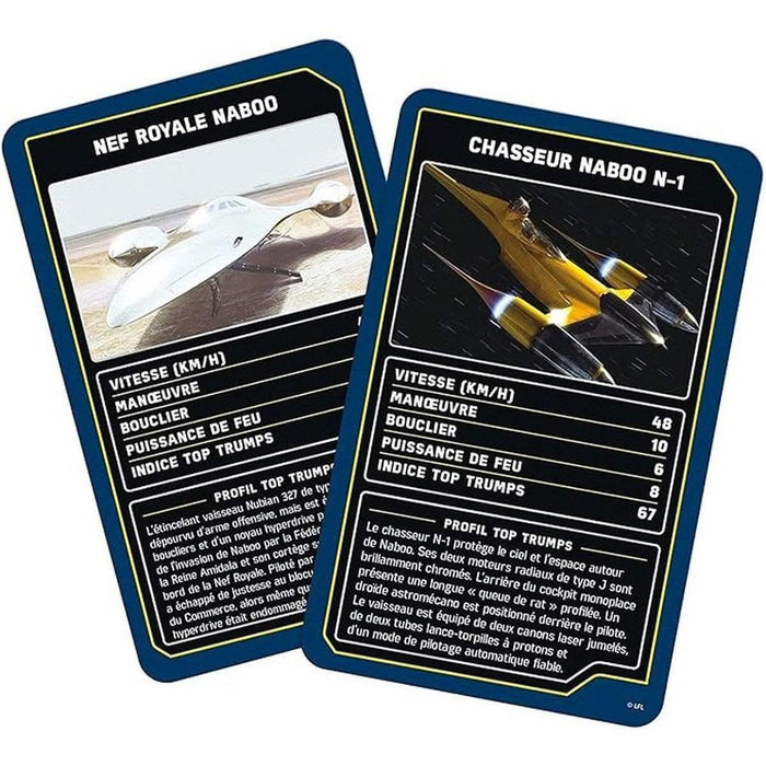Jeu de cartes Top Trumps Star Wars Vaisseaux Spatiaux