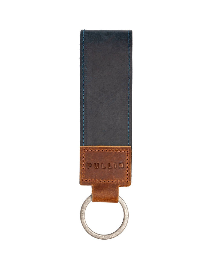 keyholder ltblue PULLIN en leather