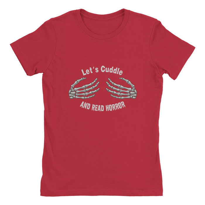 Let's Cuddle And Read Horror BF Tee