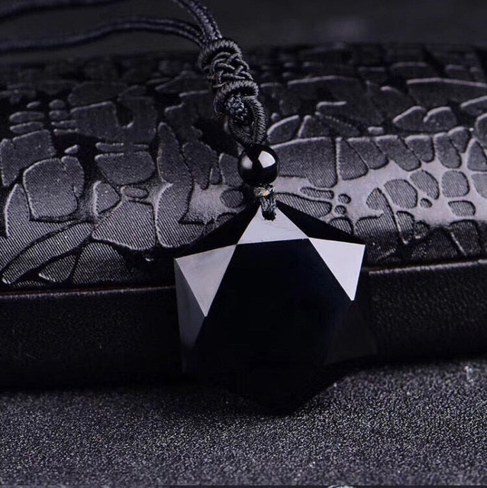 Obsidian Tibetan Metaphysical Necklace
