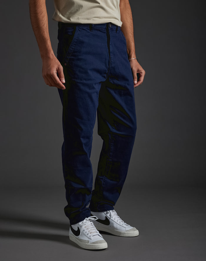 pantalon loose marine PULLIN en coton