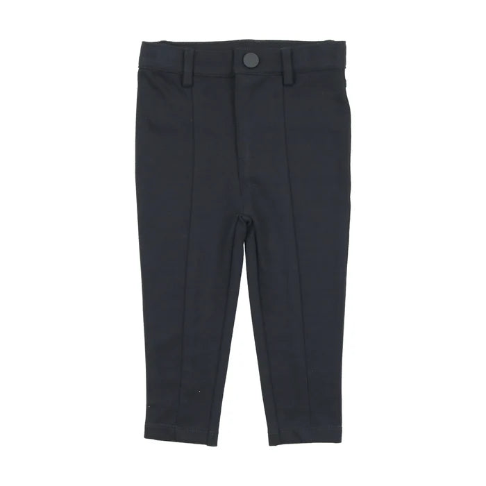 pants knit with seam - navy