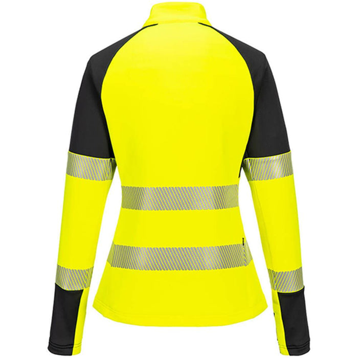 Portwest T173 PW3 Yellow Women's 1/4 Zip Hi Vis Sweatshirt
