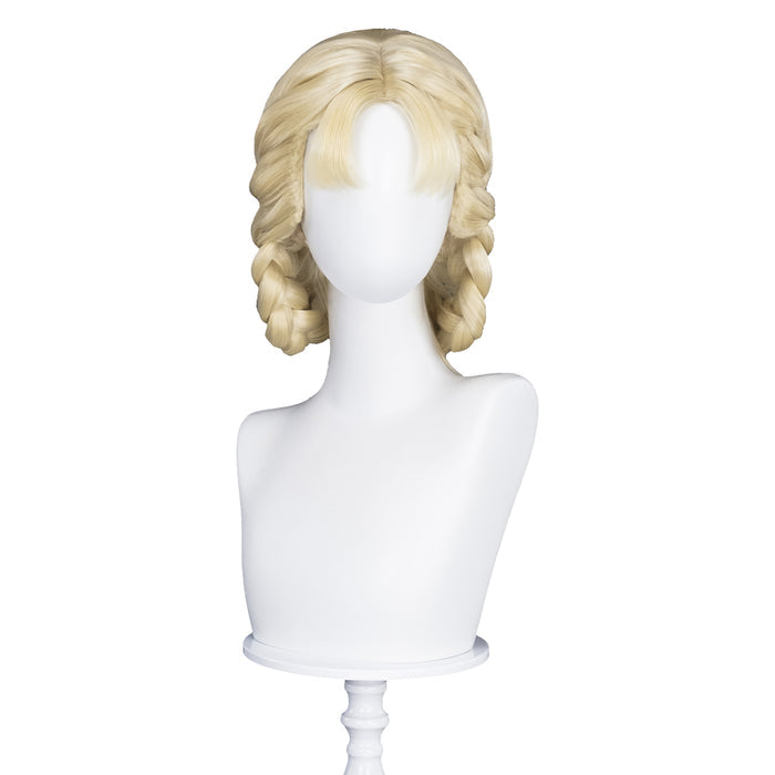 【Ready For Ship】DokiDoki Game Cosplay Wig Long Golden Curly Hair