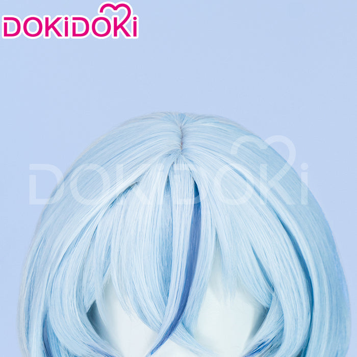 【Ready For Ship】DokiDoki Game Wuthering Waves Cosplay Shorekeeper Wig Straight Blue Women Hair
