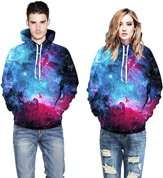 Realistic 3D Printed Fashionable Hoodies
