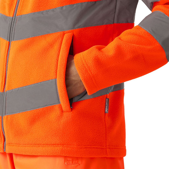 Regatta TRF648 Pro Contract Thor Orange Hi Vis Fleece Jacket