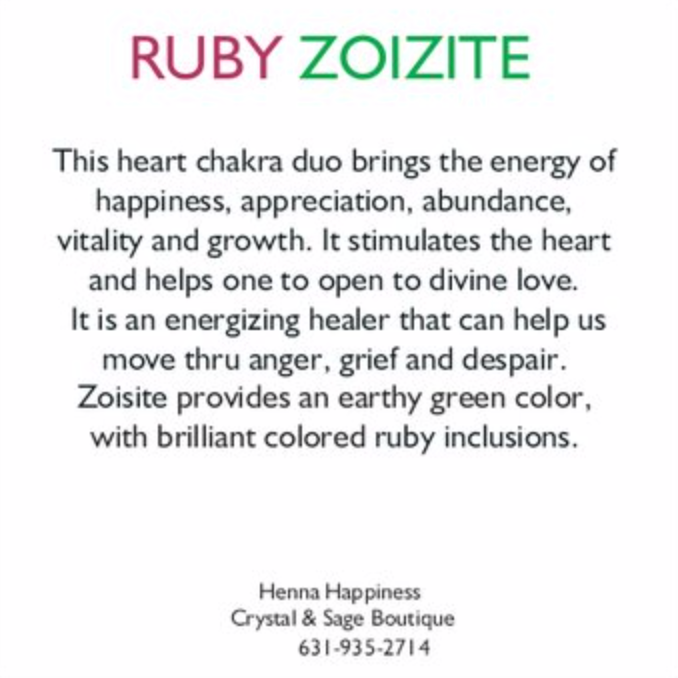 Ruby Zoisite Earrings