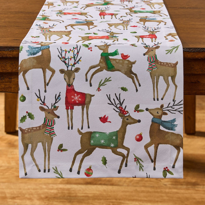 Run Run Reindeer Table Runner 54"