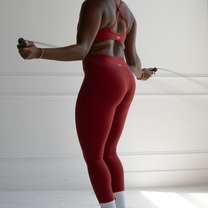Crimson SmoothSculpt Uplift V Back Legging 25" by FLEO - 4