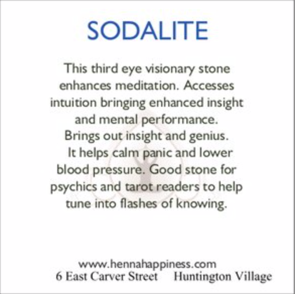 Sodalite Egg with stand