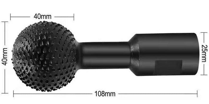 Spherical rotating burr