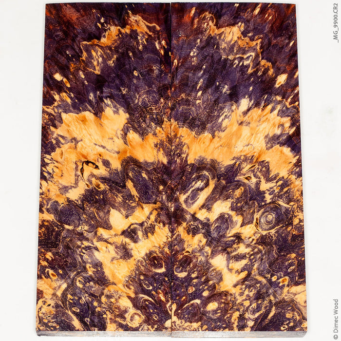Stabilized wood box elder burl panels