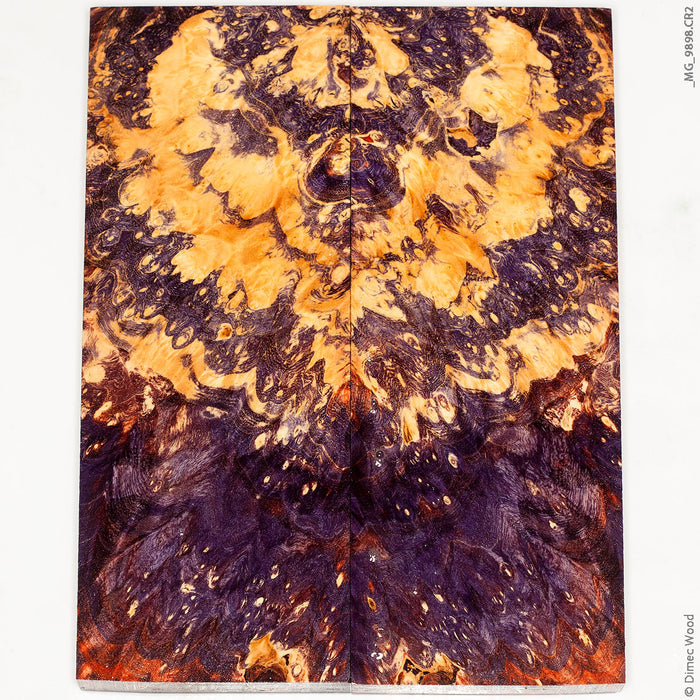 Stabilized wood box elder burl panels