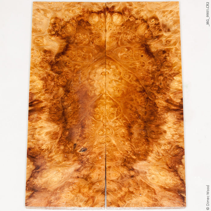 Stabilized wood box elder burl panels