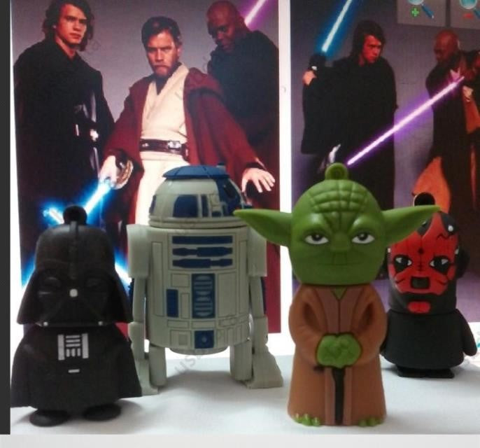 Star Wars Cartoon R2D2 USB Flash Drive 2.0 Rubber Memory Stick 16gb