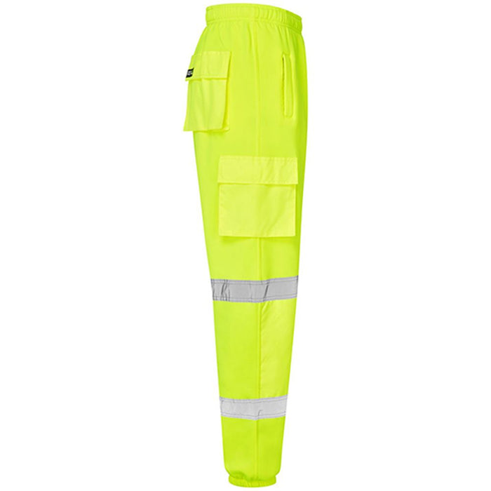 Supertouch Yellow Hi Vis Jogging Bottoms