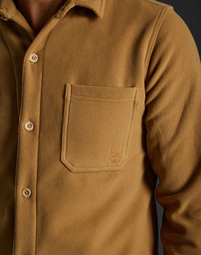 chemise polaire beige PULLIN en polyester