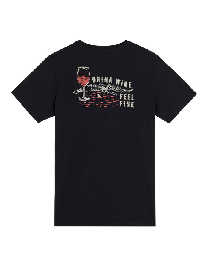 t-shirt feelfineblack PULLIN en coton