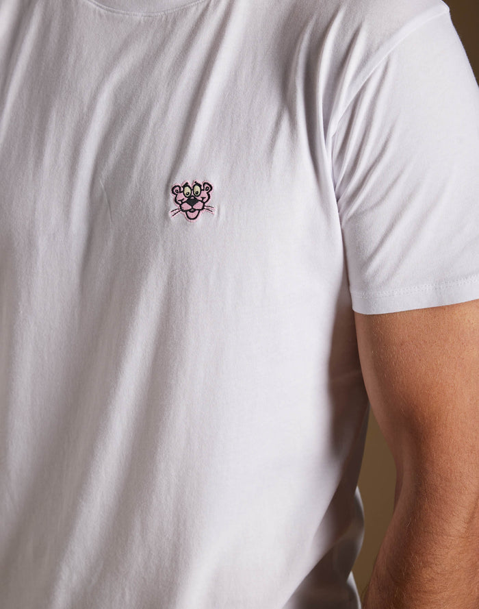 t-shirt patchmadpinkywhite PULLIN en coton