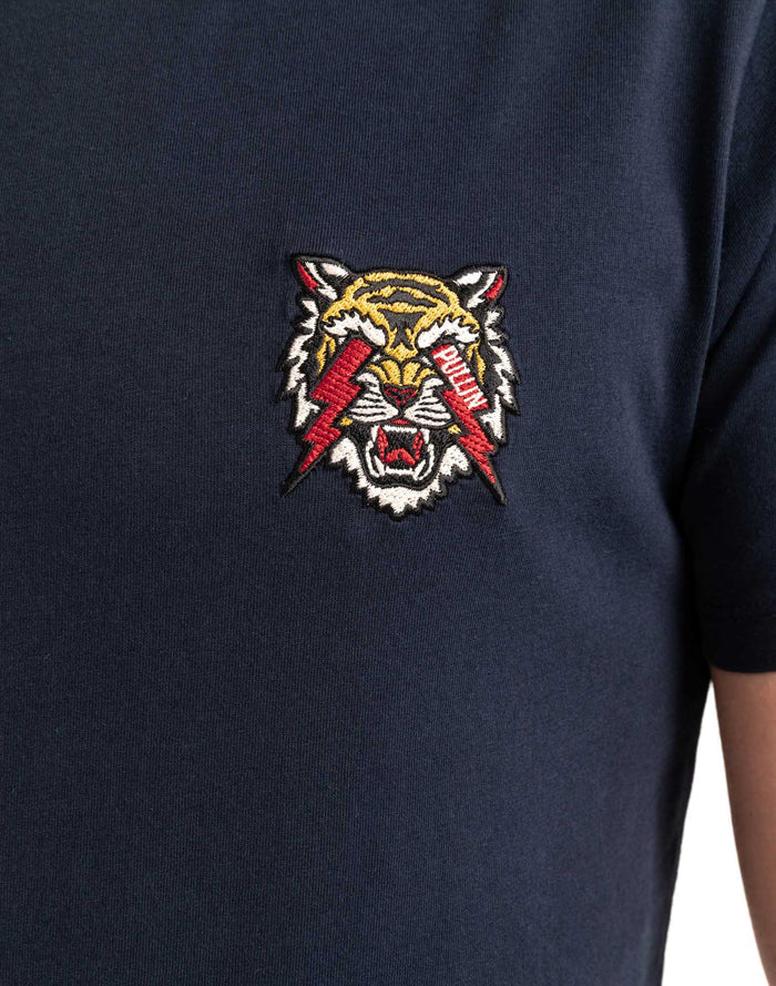 t-shirt patchtigerbolt PULLIN en coton