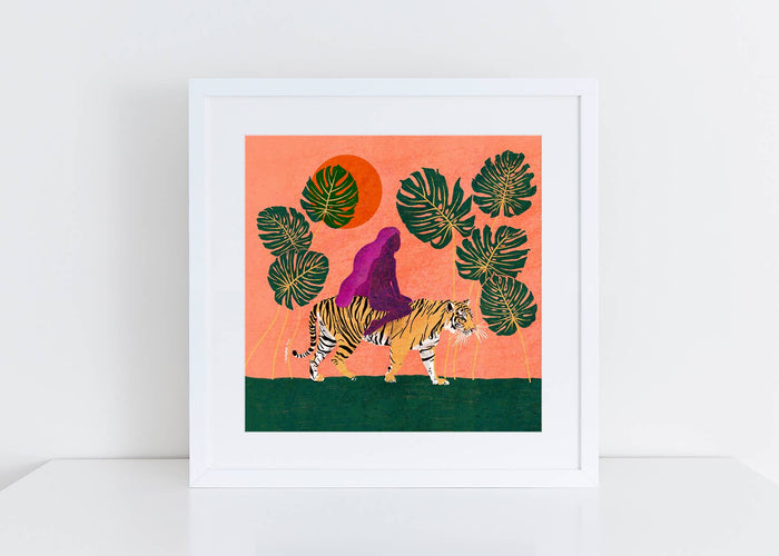 Tiger Goddess Art Print